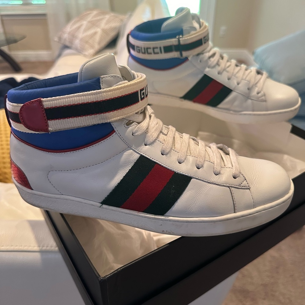 Authentic Gucci high top sneakers good condition